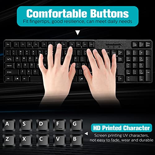 Fabbay 24 Pcs USB Wired Keyboard and Mouse 12 Wired Mouse 12 Corded Full Size Keyboard for School Office Home Compatible with Computer/Laptop/Windows/PC/Desktop by Fabbay - Image 4