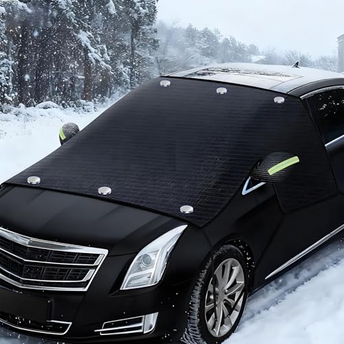SHIHUAFADACAI Protector para Parabrisas para Mercedes Benz E-Klasse All-Terrain (S214) 2025 2024 2023, Protector Parabrisas Hielo Magnético con Imanes, Nieve Viento y Lluvia con Dos Orejas Antirrobo