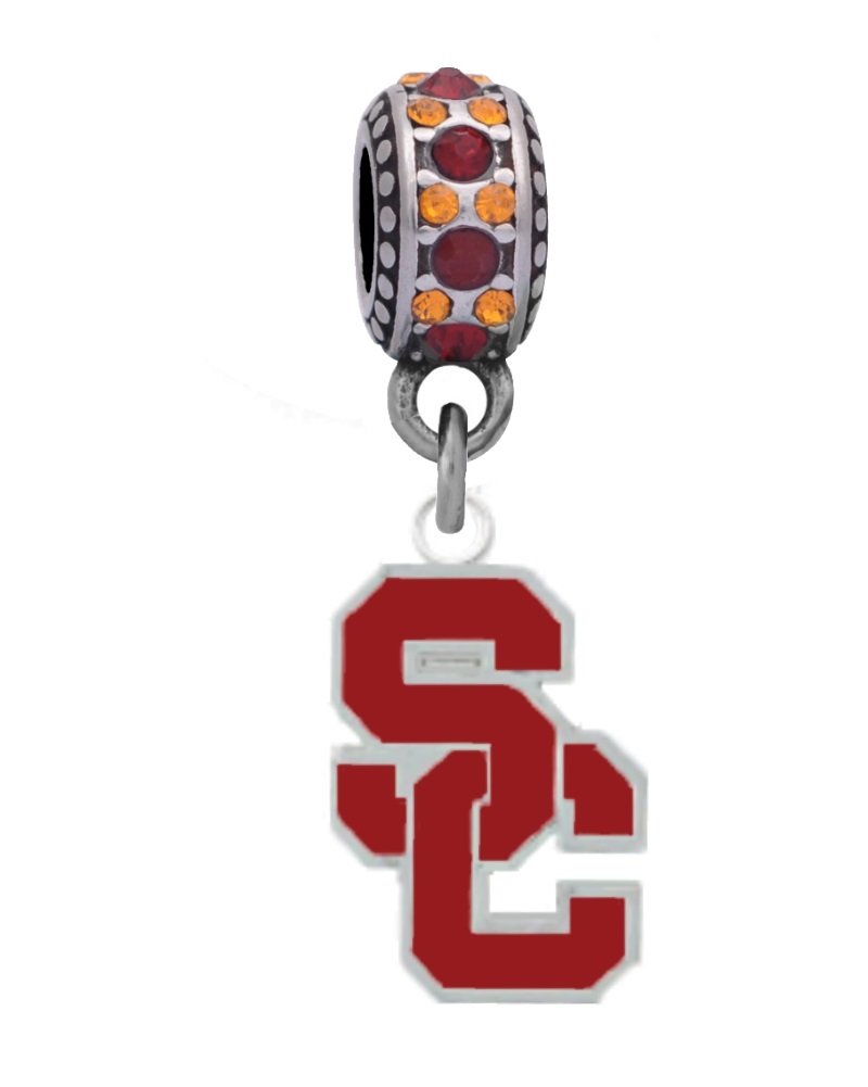 University of Southern Cal Charm Fits Compatible with Pandora Style Bracelets