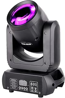 Moving Head DJ Lights, 200W 4 Mode 8 Colors 8 GOBO Stage Lighting 12CH RGBW 4in1 Controlled by DMX Stage Lights for Disco Club Party Dance Wedding Bar KTV Live Show