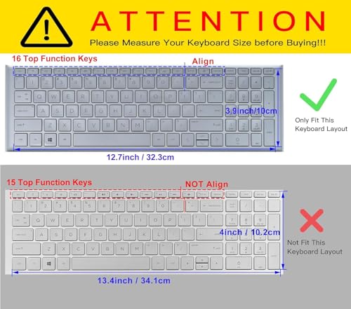 Protector de teclado para laptop HP 17.3 negro miniatura 2