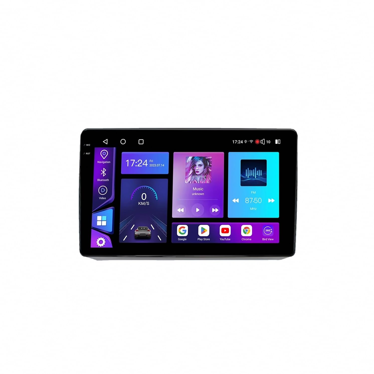 Táctil Pantalla Carplay Coche para Fiat Viaggio Ottimo 2012-2017 Cámara Trasera - HD Pantalla Carplay Mirror Link - Portátil Radio Coche Bluetooth con, 4 Nuclear 2G+32G