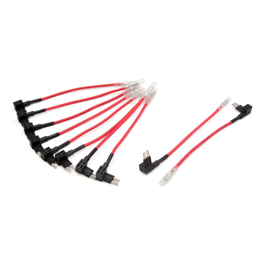 AERBNYEQP 10pcs Mini Add-A-Circuit Blade Style ATM Tap Low Vehicle Car Fuse Holder