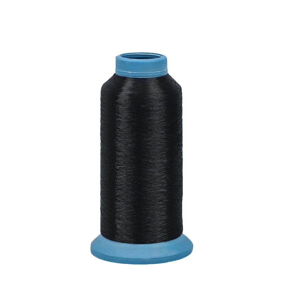 Leliafleury 1 Roll 0.1mmx5000M Black Nylon Sewing Thread Nylon Upholstery Thread for Beading Sewing Embroidery Projects