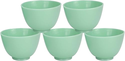 Cuenco de silicona de 5 piezas para mezclar máscara facial, máscara de barro y otros productos para el cuidado de la piel, herramienta cosmética de