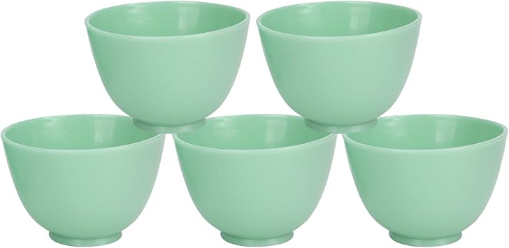 Zyyini Facial Bowl 5 Pieces Silicone Bowl Facial Mixing Bowl DIY Face Bowl for Home Use Facial Mud and Other Skincare Products