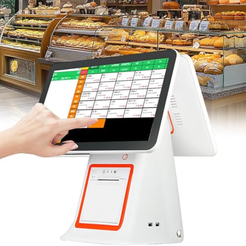 DPDZSW Cajas Registradoras Comercio,Tpv Comercio Completo,15,6' Touch Screen,58mm Impresora Térmica + Cajón,Gestión Inventario + Pago Múltiple,Dueños Tiendas/Comerciantes Withoutcashbox