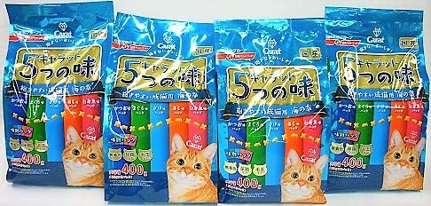 Amazon.co.jp: ［4個セット］キャラット 5つの味 海の幸 400g入り×4個