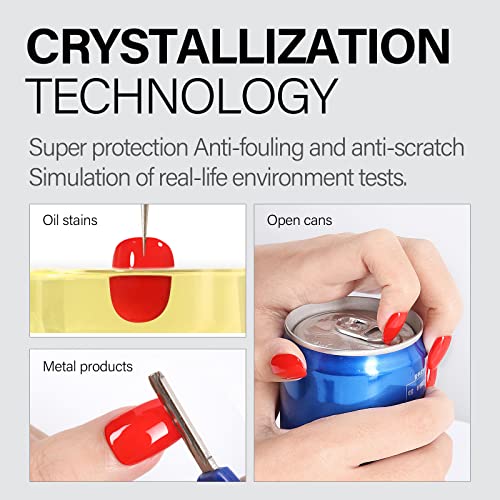 AILLSA Gel Top Coat And Base Coat Gel Nail Polish, 2 x 15 ML Base and Top Coat Gel polish UV/LED Soak Off, Gel Base Coat, No Wipe Top Coat for Builder Gel, Gel Polish, DIY Nail Art at Home - Image 7