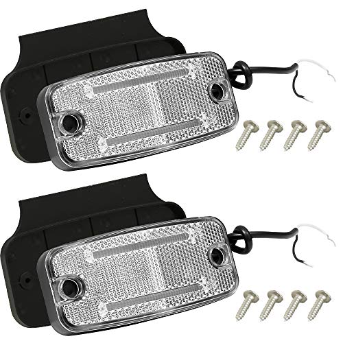 Hawkeye 2 uds LED luz indicadora de posición frontal lámpara de contorno para remolque camión camión caravana coche autobús barcos
