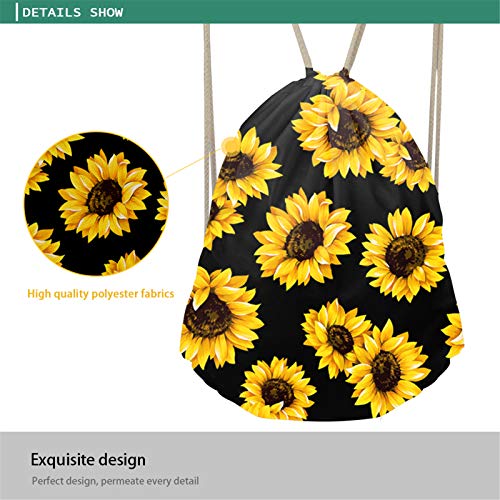 GLENLCWE Retro Indian Antique Stripe Print Drawstring Bags Backpack Sport Gym Ba for Women Men Cinch Bag4