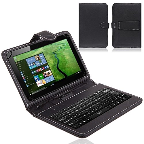 Tablet-Tasche-USB-Tastatur-Keyboard kompatibel für Odys Rise 10 / Space 10 Plus 3G Hülle Cover