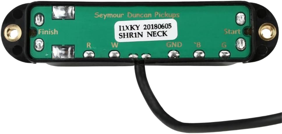 Seymour Duncan 11205-01-B Hot Rails® High Output Single Coil Sized Humbuckers Strat Black Pickup Bundle w/ 12x Fender Guitar Picks, and Liquid Audio Polishing Cloth