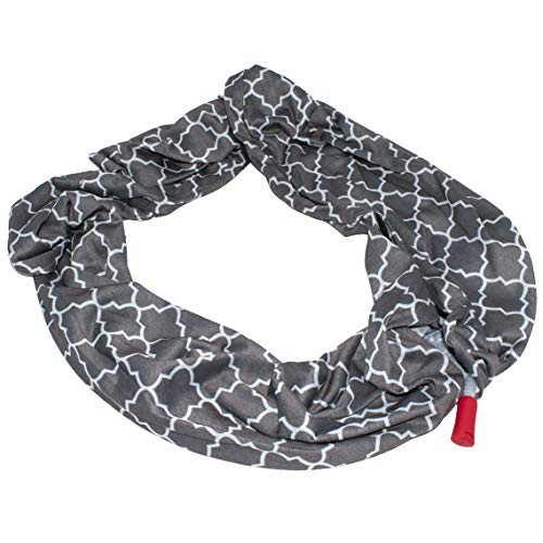 FlaskScarf Women's Jersey Infinity Novelty Flask Scarf (Hidden 8 Ounce Bladder)