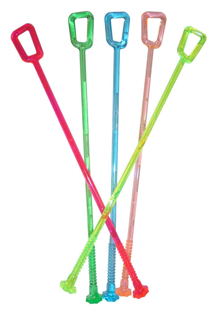 10 Agitatori Per Cocktail In Acrilico 23cm - Bastoncini Mescolare Bevande Con Decorazioni Tropicali - Foto 6