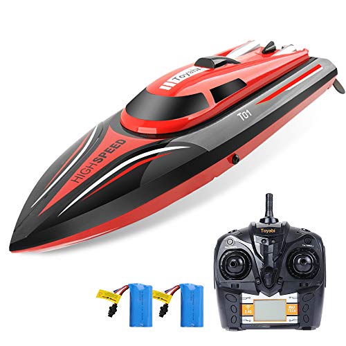 Gizmovine RC High Speed Boat 2.4GHz 20mph Double Battery Capsize Reset Function Remote Control Toys