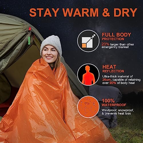 Emergency-Blankets-for-Survival-2-Pack4-Pack-Space-Blankets-Gigantic-Extremely-Thick-Survival-blanket-Suitable-for-Outdoor-Survival-Camping-and-Hiking