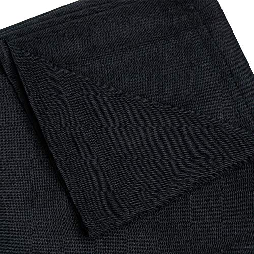 WedDecor Rectangular Polyester Tablecloth Cloth For Wedding, Birthday Party, Events, Banquets, Dinner Table Cover, 70 X 144 Inches, Black, Pack of 1 - Image 5