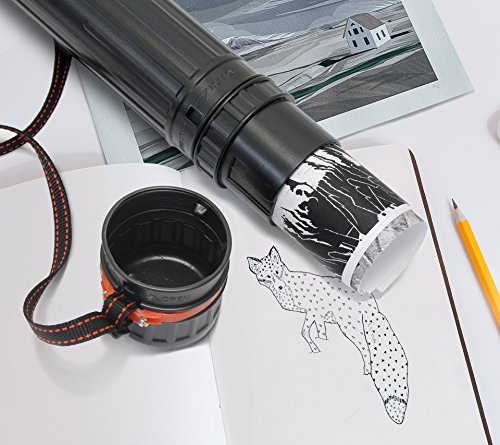 image for VViViD Black Plastic 17.5” x 2.5” Diameter Telescoping Document an