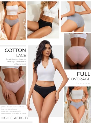Image of READY TO LOVE Cotton Underwear for Women 6Pack Sexy Bikini Panties Clothing