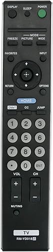 Allimity RM-YD018 RMYD018 - Control remoto de repuesto compatible con Sony Bravia LCD Digital Color TV KDL-26S3000 KDL-32SL130 KDL-40SL130 Allimity RM-YD018 RMYD018 - Control remoto de repuesto compatible con Sony Bravia LCD Digital Color TV KDL-26S3000 KDL-32SL130 KDL-40SL130