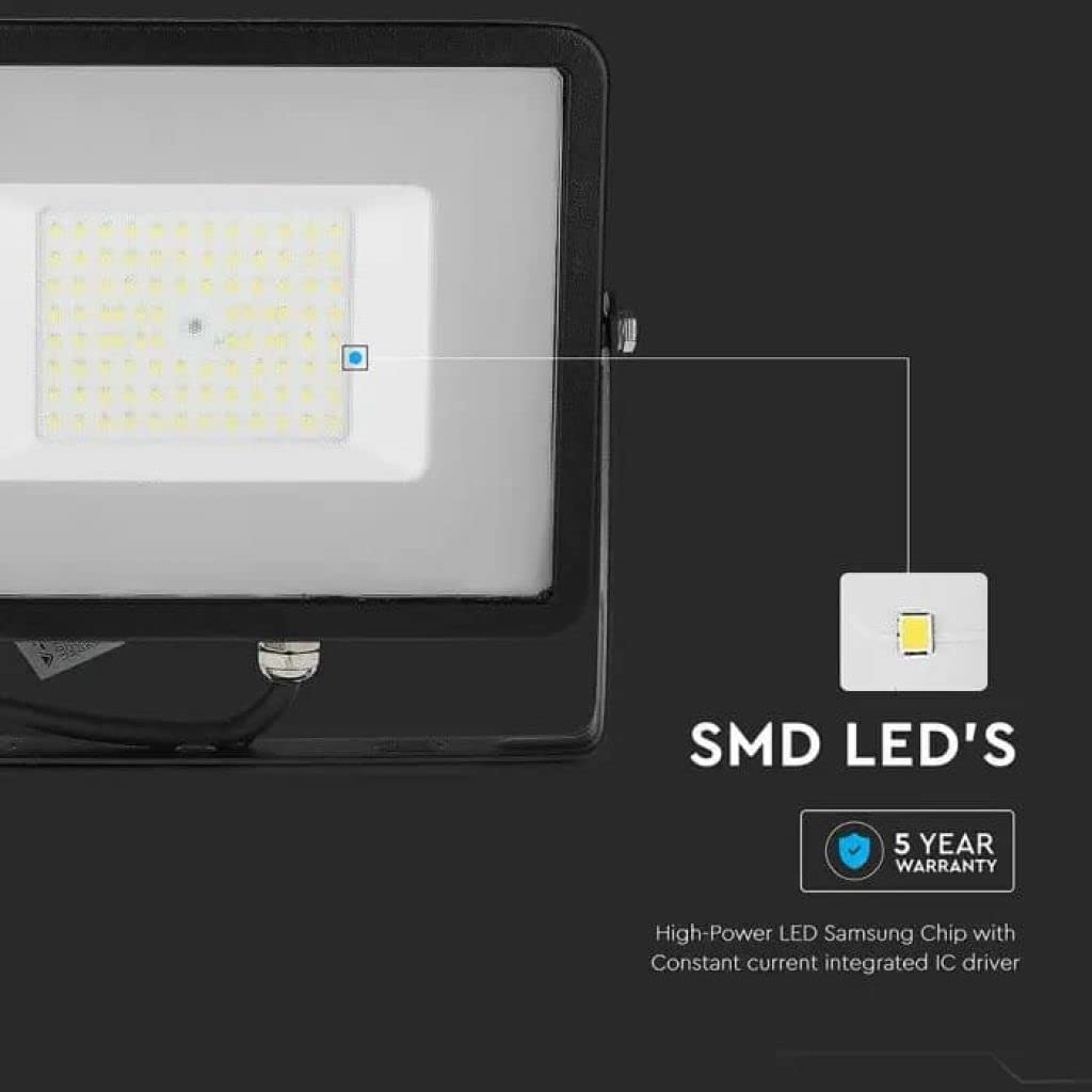 Odkryty reflektor LED z Chip Samsung 50W czarny kolor wodoodporny, zimny biały światło