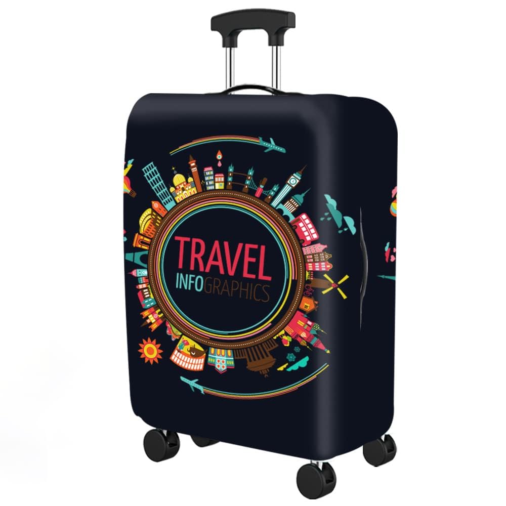 Handcuffs Luggage Cover Trolley Travel Covers, Washable Dust Proof Anti-Scratch Suitcase Protector (B0DB8SQYTY) Amazon Price History, Amazon Price Tracker