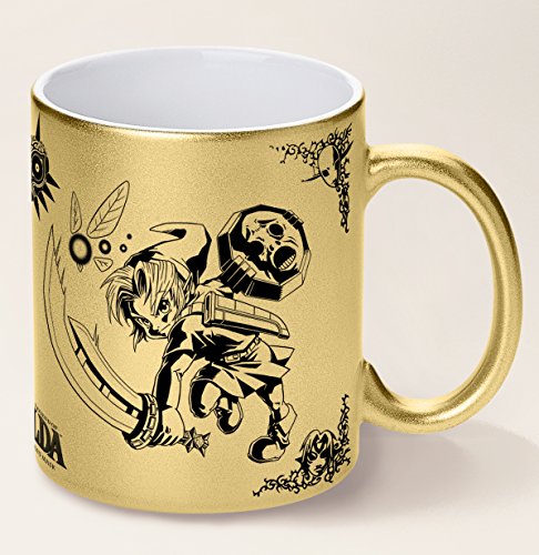Kanto Factory Taza The Legend of Zelda Majora 'S Mask Link Vs Skull Kid edición Dorado