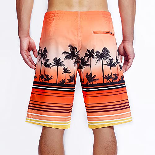 Palmwave Hawaiian Microfiber, 4-Way Stretch Boardshorts - Multiple Pockets3