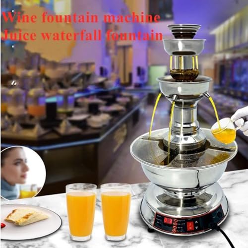 Fuente de chocolate de 3 niveles de acero inoxidable 3.5L miniatura 5