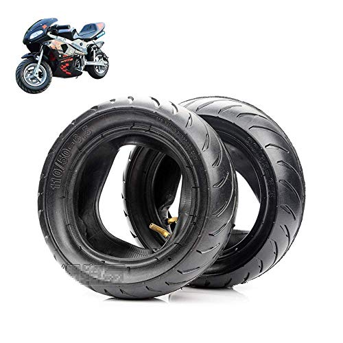 90/65-6.5/110/50-6.5 Non-Slip Wear-Resistant Pneumatic Tires, Suitable for Tire of Mini Motorcycle/49Cc Small Sports Car,Safe and Comfortable Tires Tire Replacement Thickened
