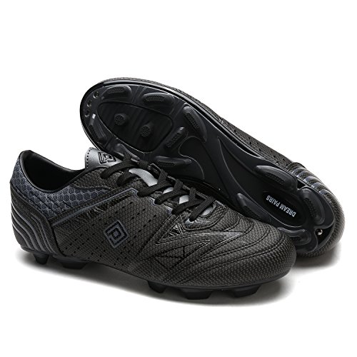 Bruno Marc Dream Pairs Herren Fußballschuhe Jugen Trainingsschuhe Professionelle Stollen Spikes Cleats Outdoor Sport Football Schuhe SCHWARZ/DUNKEL/GRAU 160859-M Größe 46EU/12US - Image 3
