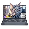 Laptop 2025 de 17.3 pulgadas, 16 GB DDR4 512 GB SSD para juegos, Celeron N150 (4C/4T, hasta 3.6 GHz), WiFi 5 BT 4.2, teclado retroiluminado, batería de 6 horas, USB 3.0, HDMI, Win 11 Pro Business