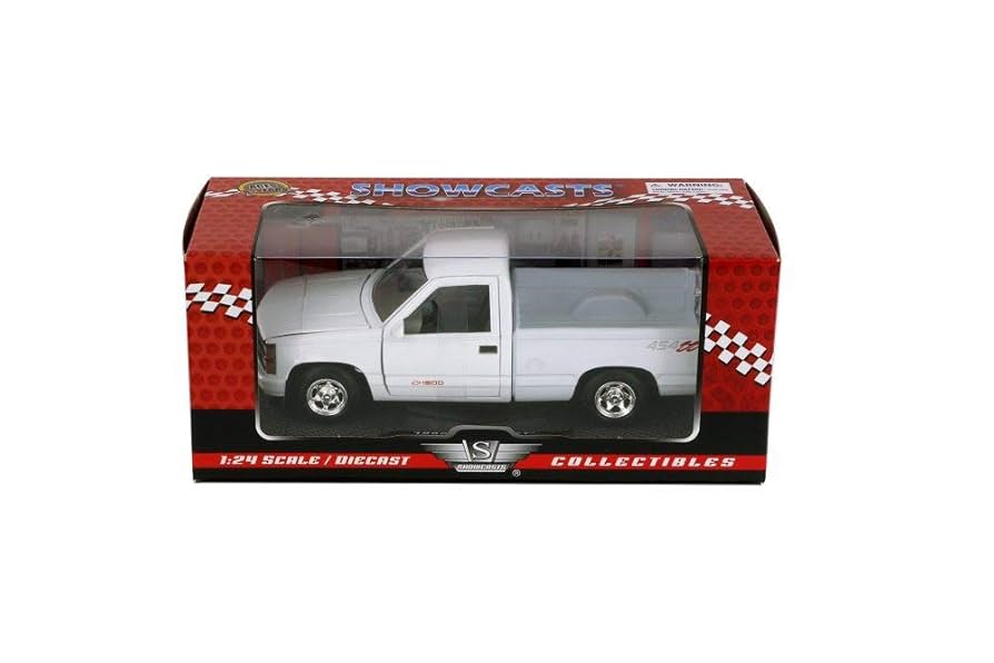 モーターマックス TL 1/24 '92 C-1500 454SS WHITE Amazon.com: Motormax 1992 Chevrolet 454 SS Pickup Truck
