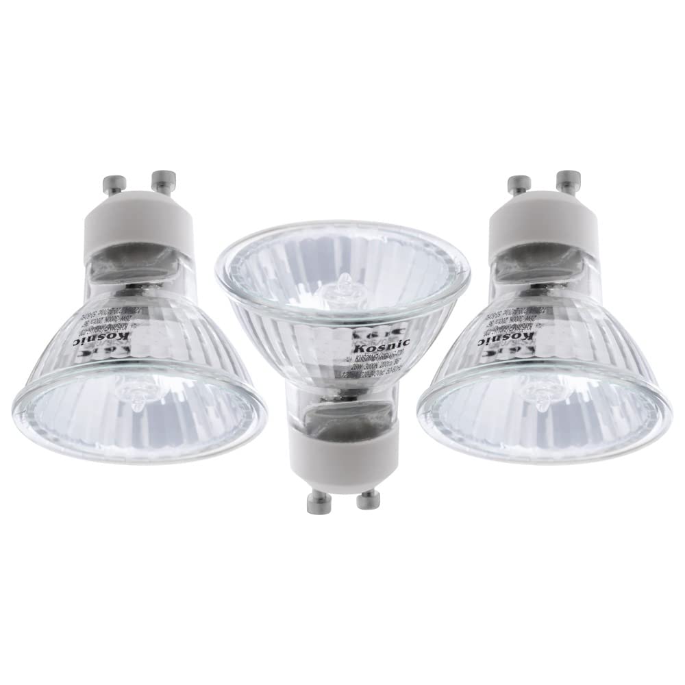 LITECRAFT28 Watt GU10 Halogen Light Bulb Warm White - 3 Pack