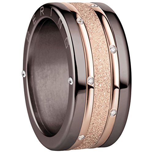 Preisvergleich Produktbild BERING Ring Cutler aus Edelstahl mit Zirkonia-55