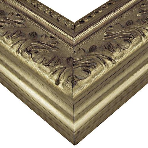 Cadre baroque 750 ARG argenté 24 x 30 cm moulure ancienne interchangeable - 2