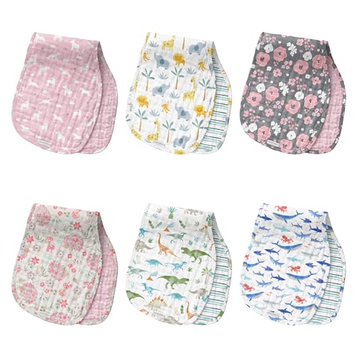 Stephen Joseph, Muslin Baby Burp Cloths, 2-Pack 100% Cotton, Burp Cloth for Baby Boys and Girls, Western4