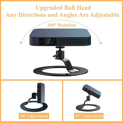 Miniatura 9 de Soporte de proyector enchufable para mesita de noche, sofá, proyector, cabezal esférico, ajustable, de 360 grados, soporte para proyector lateral de
