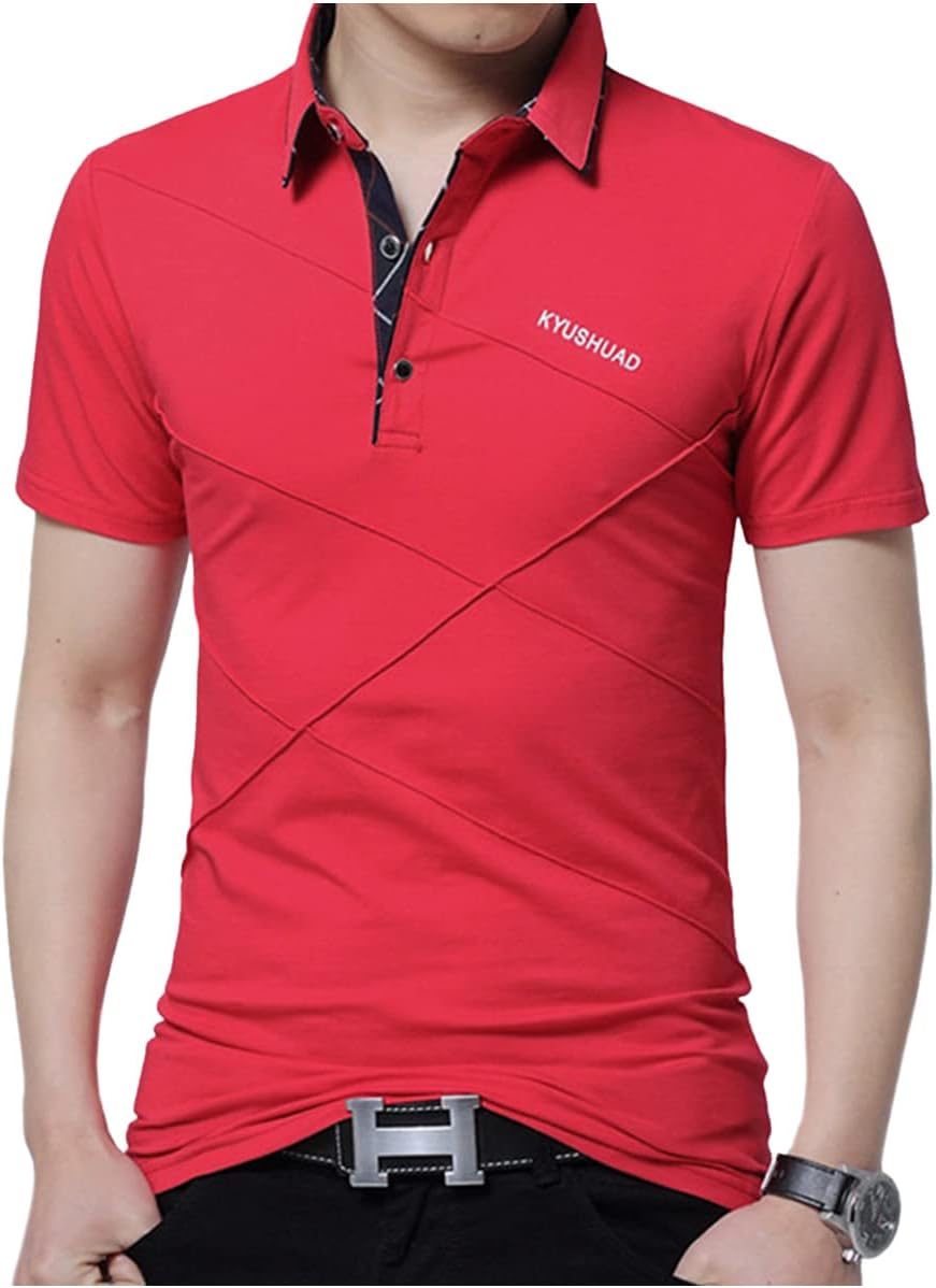 Men's Polo Shirt, 6 Colors, M - 2XL, Office Casual, Golf Wear, Short Sleeve, Collar, Stretch, Spring and Summer