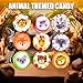 Animal Candy - Hard Candy Bulk 1 lb Bag of Individually Wrapped Small Hard Candies Assortment - Great for Office Candy - Safari Party Favors - Cute Birthday Candy for Party Bags - Jungle Animal Baby Shower - Yummy Candy for Kids and Adults