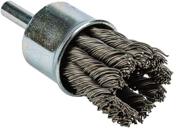 Forney 72266 End Brush, Coarse Twist Knotted with 1/4-Inch Shank, 3/4-Inch-by-.020-Inch