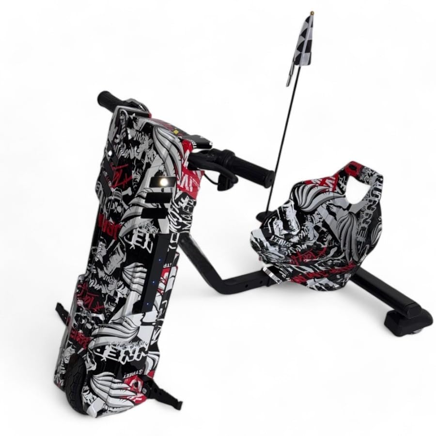 Crazy Drift Trike Trike Trike 36 V pour enfant, moteur 250, coloré, noir, jusqu'à 65 kg