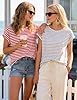 Terecey Womens Short Sleeve T Shirts Round Neck Striped T Shirt Summer Comfort Loose Fit Tee Casual Vintage Basic Tops Trendy Baseball Blouse Cozy Soft Work Workout Tee, Black+ White Stripes XL #5