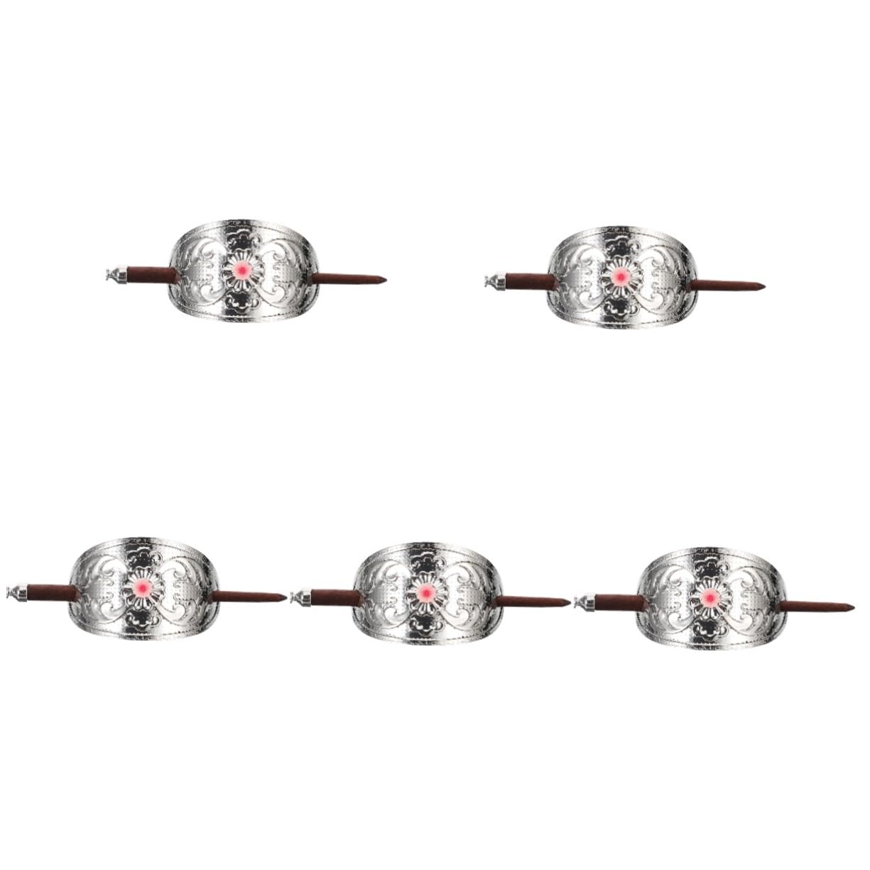 MAGICLULU 5St Vintage Haarnadel Haar Klammern elegant Haarspangen Werkzeug Haarmanschette Haarknotenhalter Geometrie Zubehör Haarschmuck Kopfbedeckung Fräulein Pferdeschwanz Zinklegierung