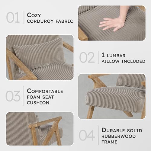 Sillón Plegable Tela Peluche Taupe miniatura 3
