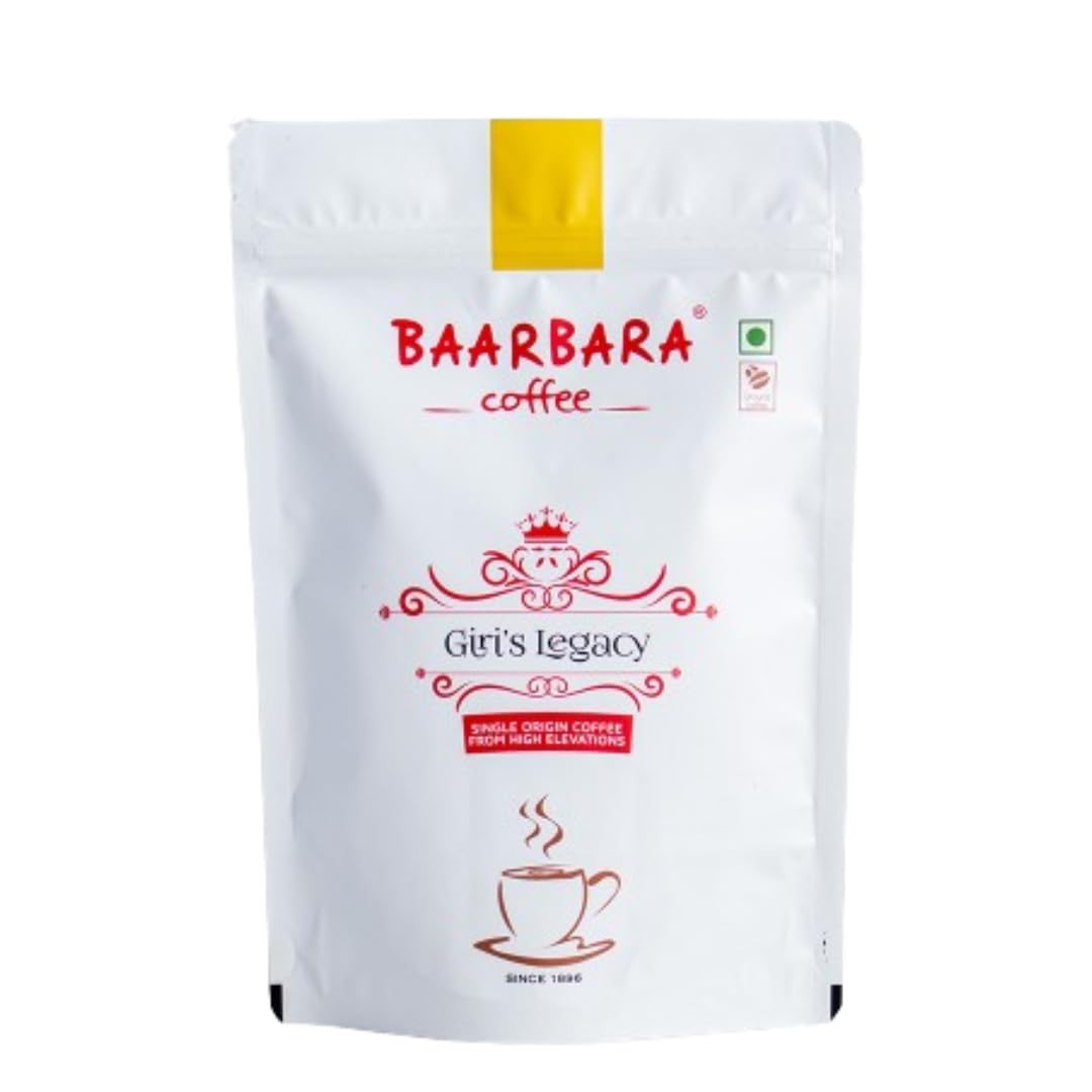 BAARBARA BERRY Coffee | Giri's Legacy | 100% Arabica Filter Coffee Powder | From Chikmagalur Farms Since 1896 (250 gms)