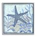 Stupell Industries Vivid Blue Starfish Marine Life Giclee Framed Wall Art, Design by Erica Christopher