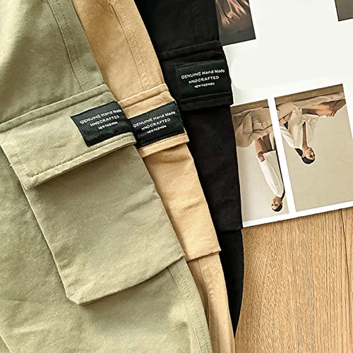 Kids Toddler Boys Solid Color Pants Hip Hop Pants Elastic Waist Casual Loose Pants with Pockets (AG, 7-8 Years)4