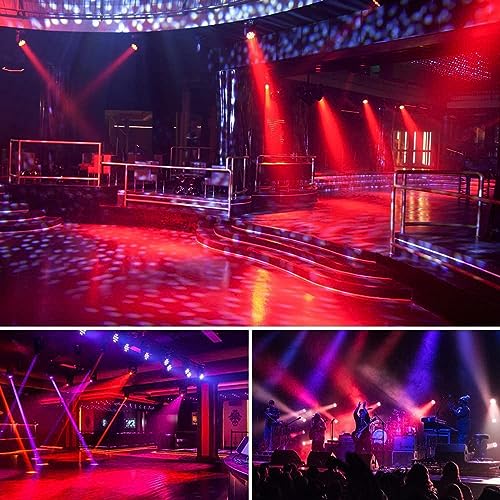 U`King 4 Pack RGB LED Par Strahler, 36 LED Bühnenlicht Partylicht mit Fernbedienung, Discolicht Scheinwerfer Bunt Beleuchtung für Moving Head DJ Party Show Bar Nebelmaschine Halloween Weihnachten